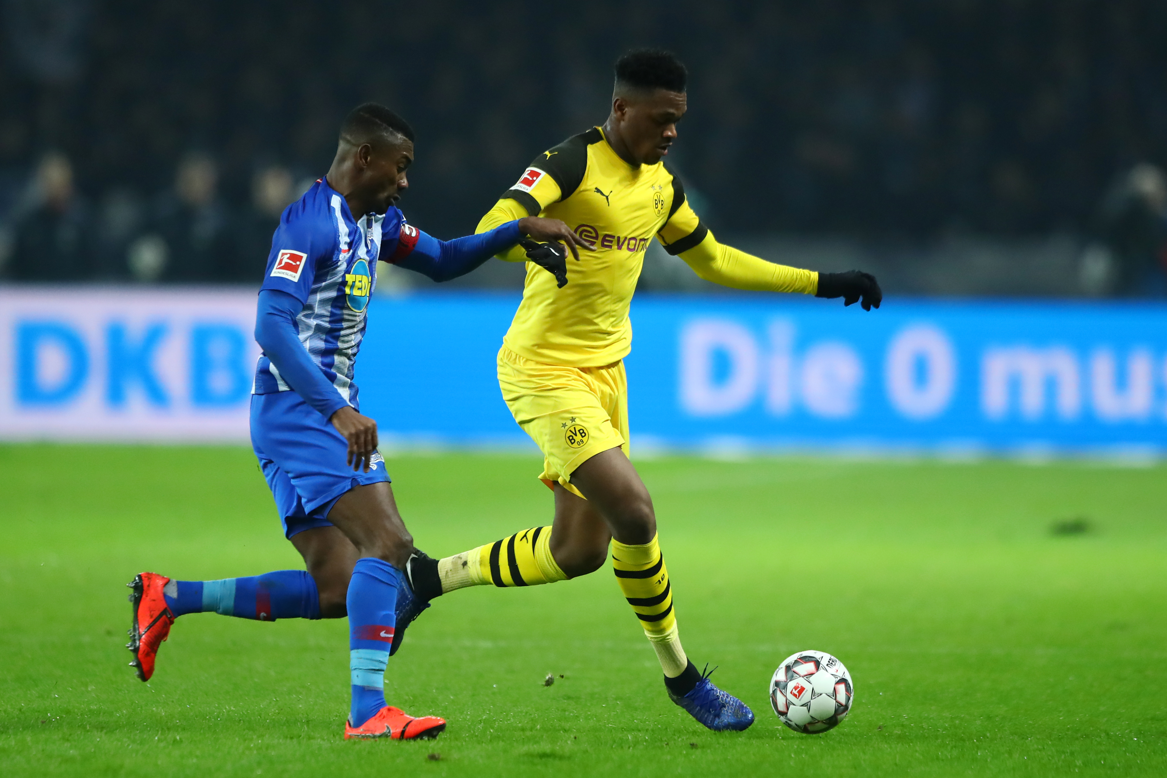 Dan-Axel Zagadou est agent libre cet été.  (Photo de Martin Rose/Bongarts/Getty Images)