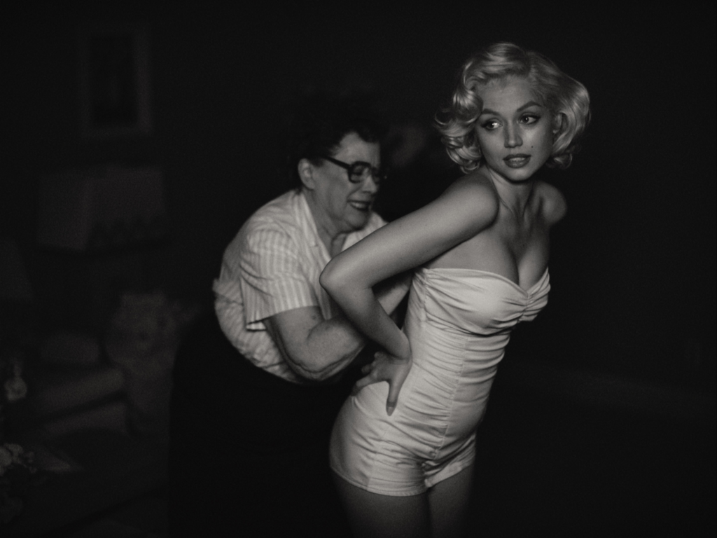 Ana de Armas dans le rôle de Marilyn Monroe pour Blonde (Netflix).