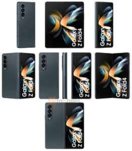 Samsung Galaxy Z Fold 4 et Flip 4 : des fuites montrent le design complet fold 4 fuite