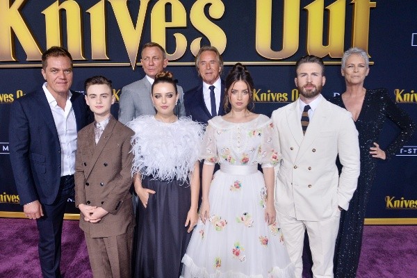 Ana de Armas et Chris Evans ont joué dans Knives Out (Getty).