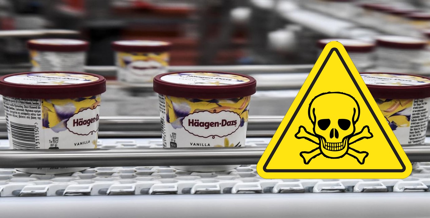 Häagen-Dazs récidive et continue de vendre des produits dangereux pour la santé ! haagen dazs danger mortel