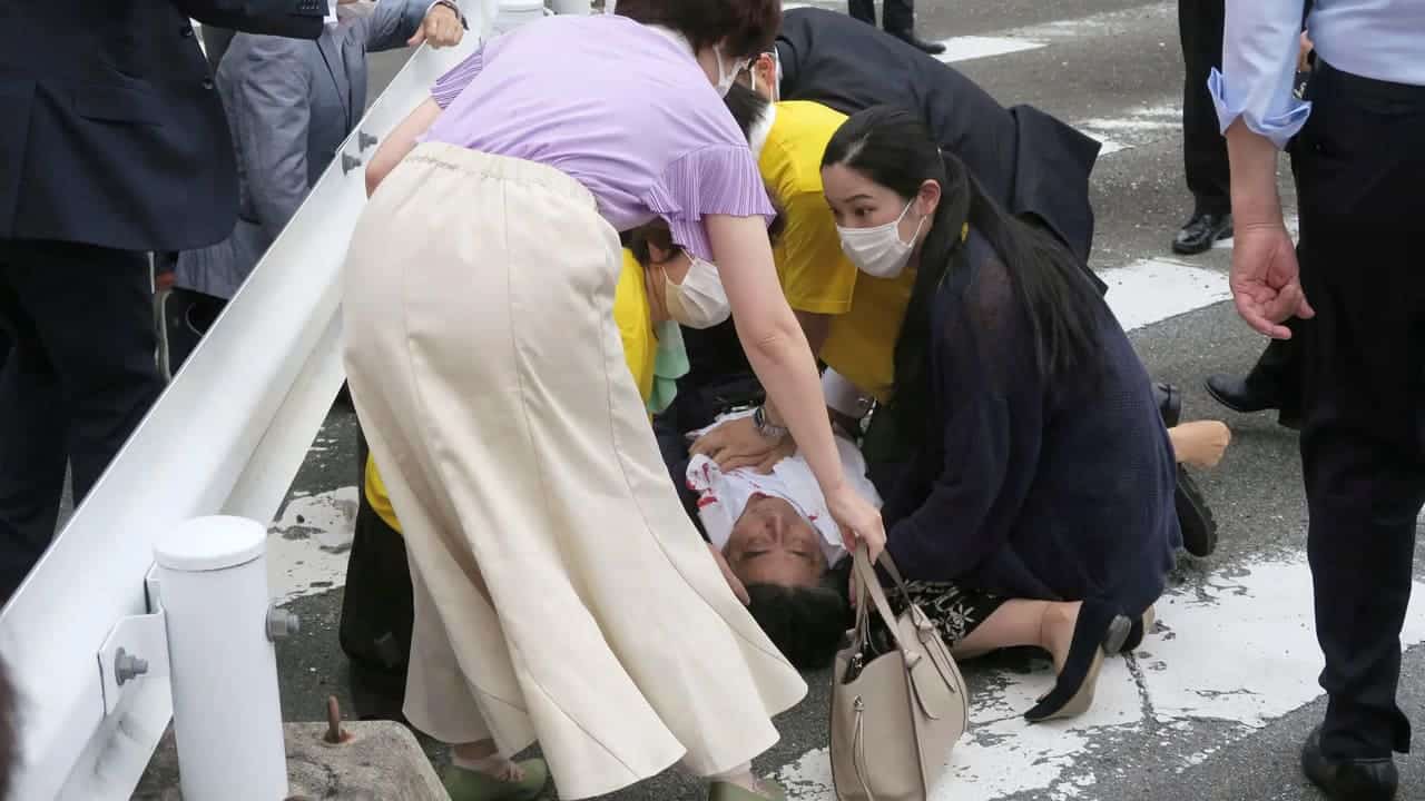 Shinzo Abe, ancien dirigeant japonais, est mort shinzo abe attentat 1