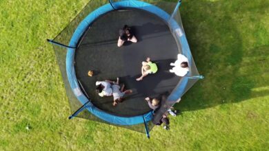 Photo de Le trampoline parfait pour jouer dans le jardin