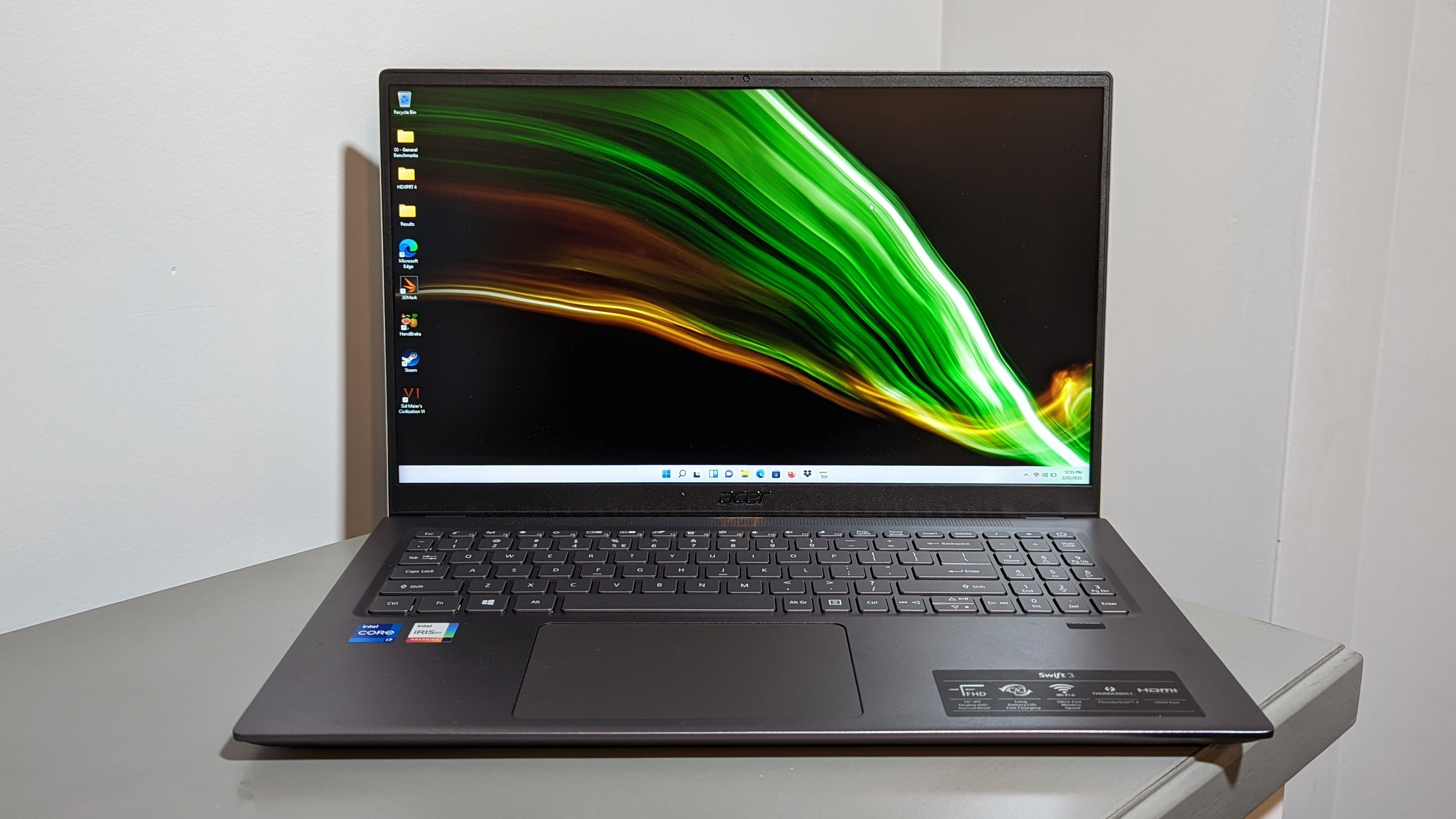 Test de l'Acer Swift 3 (16 pouces, 2021)