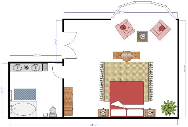 Comment faire un plan de maison ? bedroom floor plan