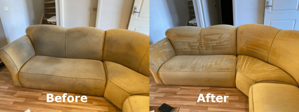 La meilleure façon de nettoyer un canapé canape avant apres nettoyage