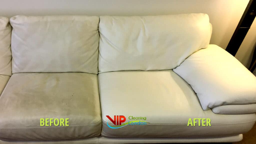 La meilleure façon de nettoyer un canapé leather sofa cleaning before after 1
