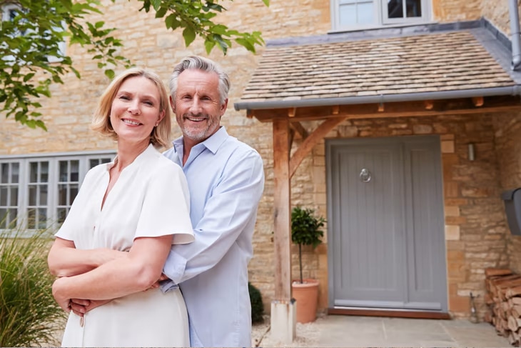 Cette couleur de peinture pour votre porte d'entrée peut diminuer la valeur de votre maison maison porte grise