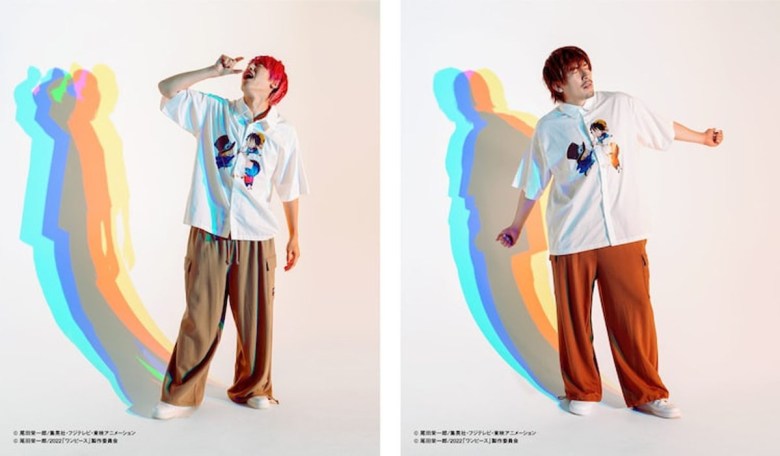 Modèles de t-shirts Rintaro et Daiki avec Luffy, Sabo et Ace. 