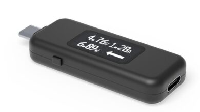 Multimètre de Testeur USB: Testeur de courant et de tension numérique USB plugable 240W USB C power meter