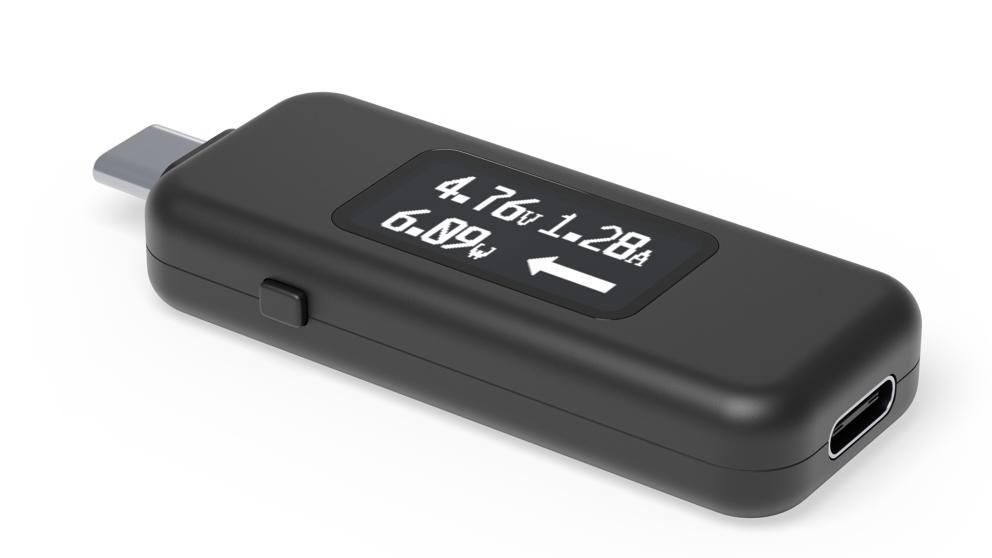 Multimètre de Testeur USB: Testeur de courant et de tension numérique USB plugable 240W USB C power meter