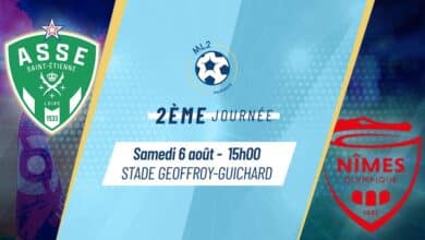 Photo de AS Saint-Etienne (ASSE) Nîmes (NO) (TV/Streaming) Sur quelle chaîne voir le match de Ligue 2 BKT samedi
