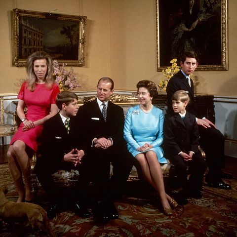 famille royale au palais de buckingham