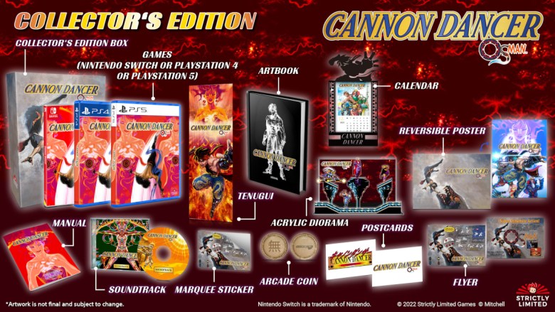 L'édition collector de Cannon Dancer est livrée avec de nombreux extras.
