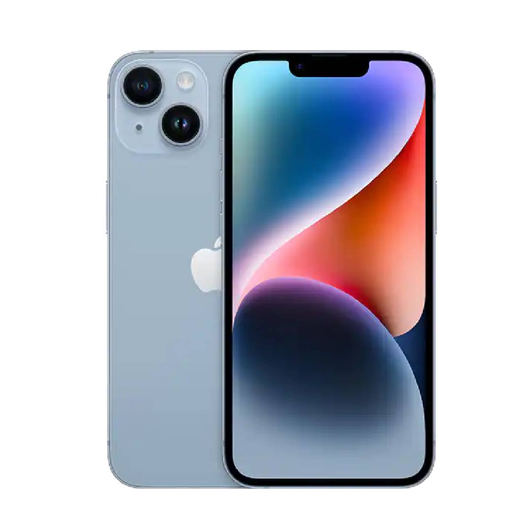 Smartphone iPhone 14 en bleu