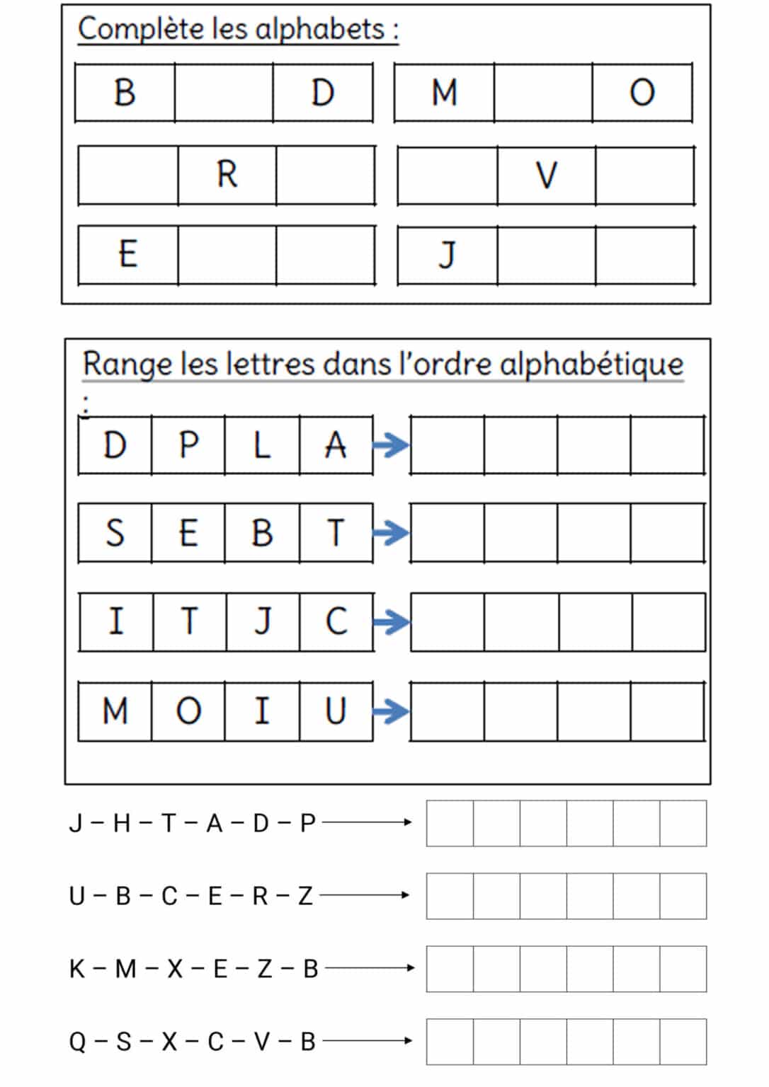 Ranger Des Mots Dans L'ordre Alphabétique Ce1 Ranger les mots dans l'ordre alphabétique en primaire - CE1 / CE2 - Okibata
