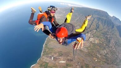 Saut en parachute : 4 contres indications à connaitre avant d'en faire parachute jumping in reunion island