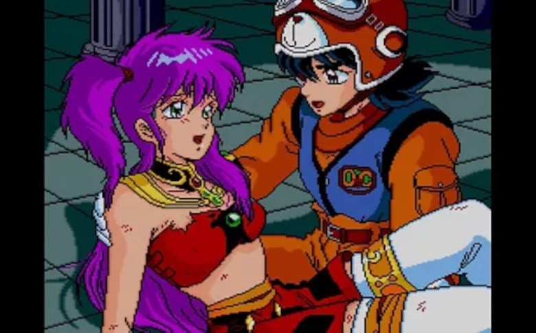 Saya et Yuu dans une scène du jeu de Cosmic Fantasy.