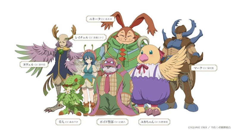 Legend of Mana : Les dessins des personnages de Teardrop Crystal. 