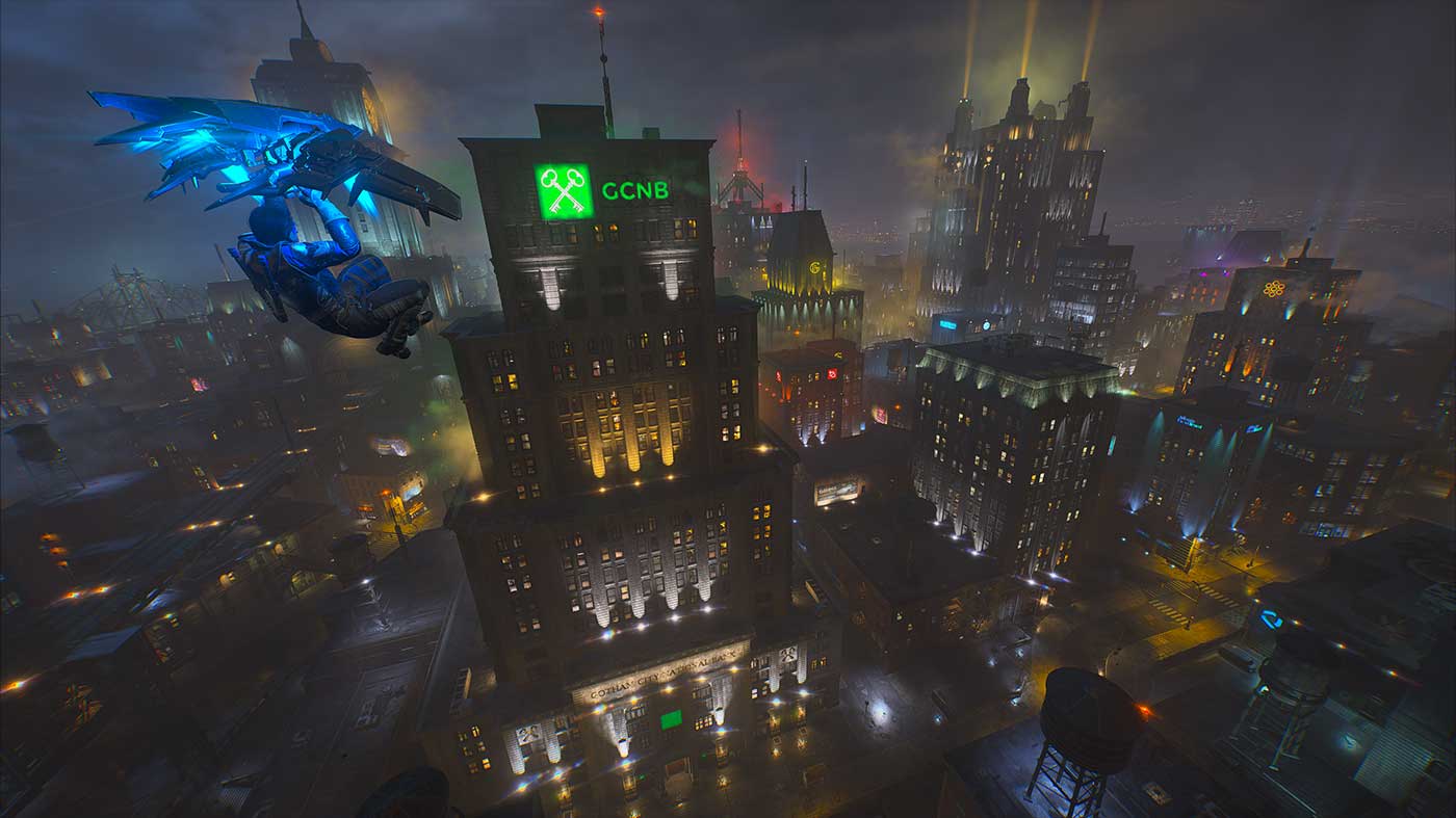 Test de Gotham Knights - Un jeu Batman sans Batman Gotham Knights Review Nightwing Glide