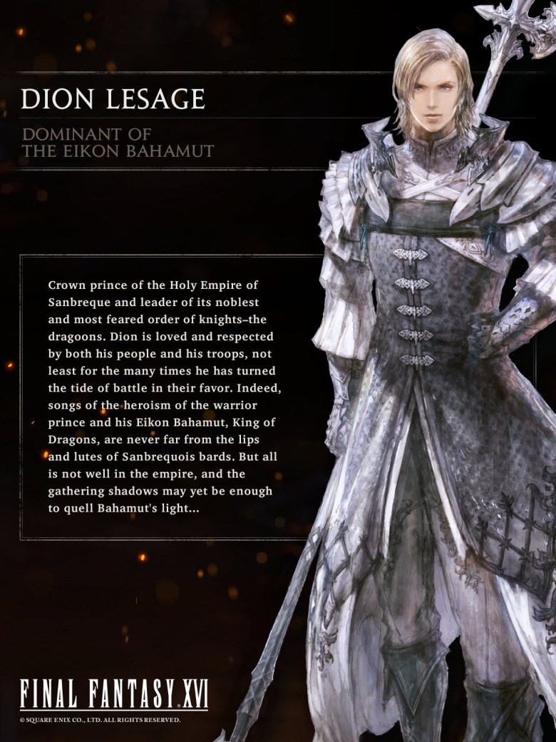 Dion Lesage de Final Fantasy XVI.