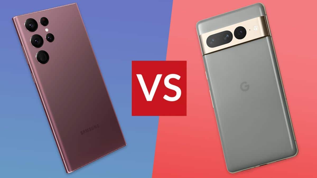 Google Pixel 7 Pro contre Samsung Galaxy S22 Ultra google pixel 7 pro vs samsung s22 ultra