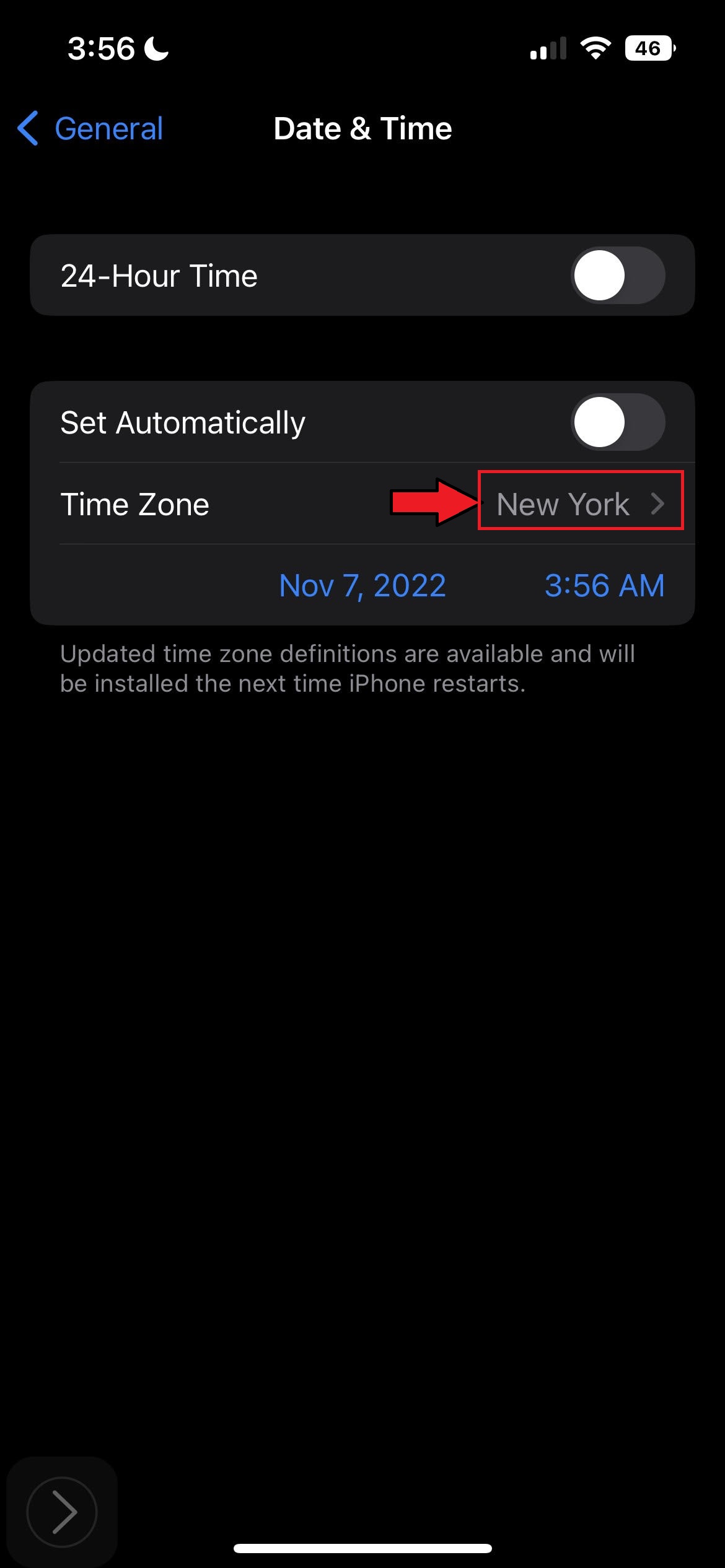 How to change the time on iPhone