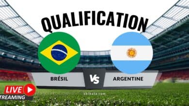 Streaming en Direct : Brésil contre Argentine - Ne Manquez Pas le Choc streaming argentine bresil