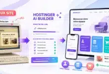 Hostinger AI Builder analyse l’URL d’un vieux site puis le reconstruit avec espace membre, base de données et boutique