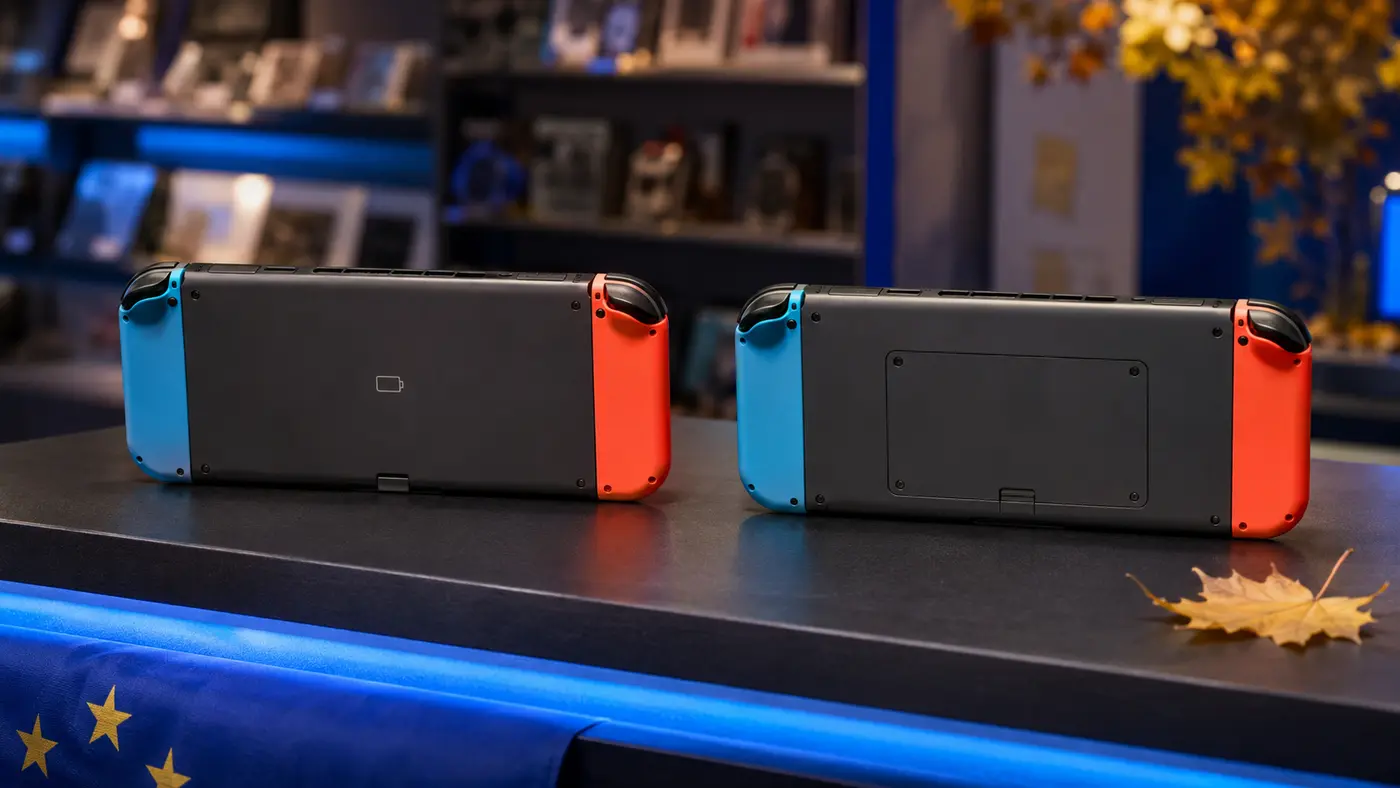 Deux versions européennes de la Switch 2 dont une avec batterie remplaçable