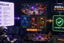 Un fichier SKILL.md guide un agent IA pour ajouter une boutique de skins et confirmer un paiement de test avec Xsolla