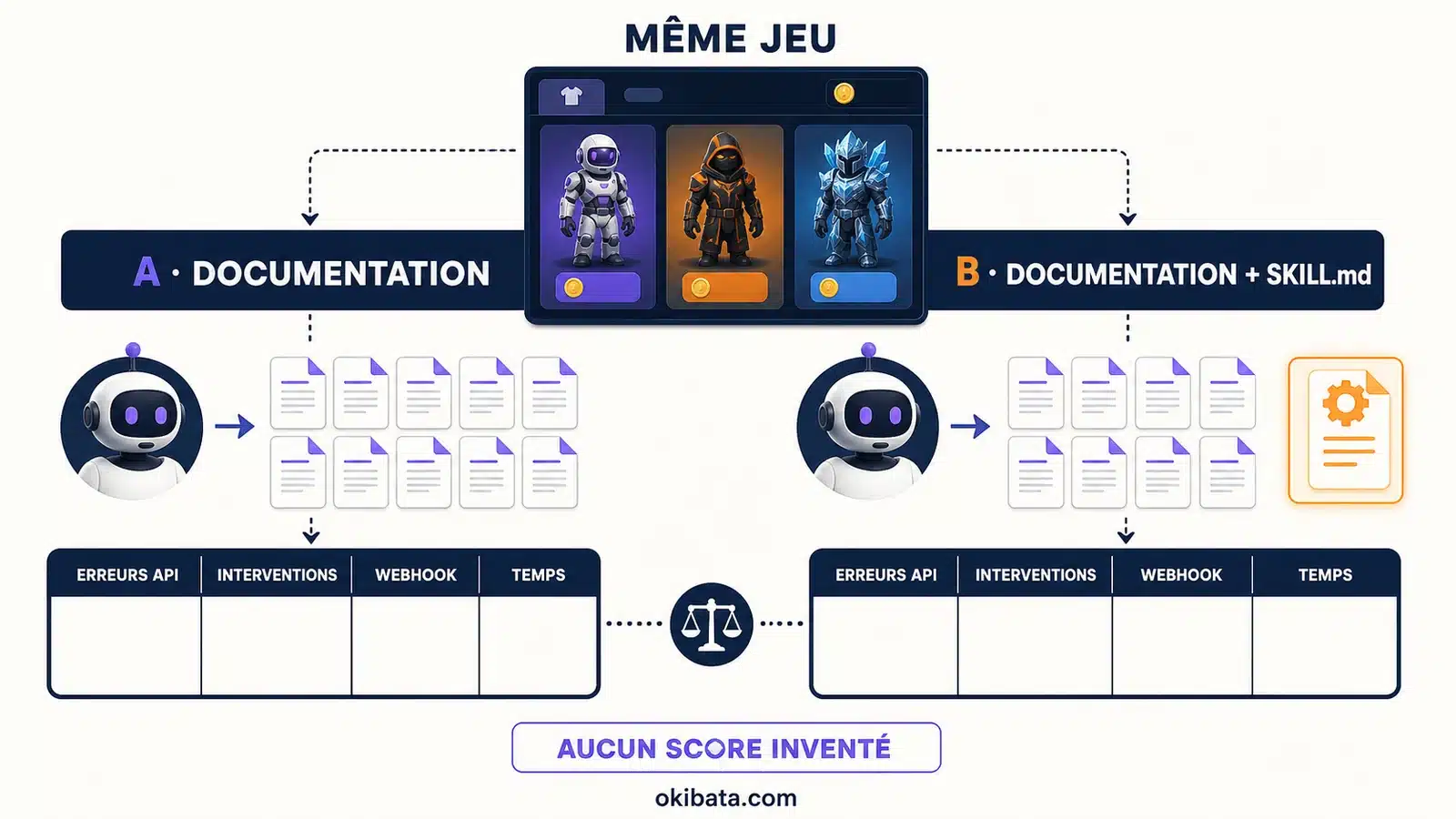 Comparaison d’une intégration de boutique de skins avec la documentation seule puis avec le SKILL.md officiel de Xsolla